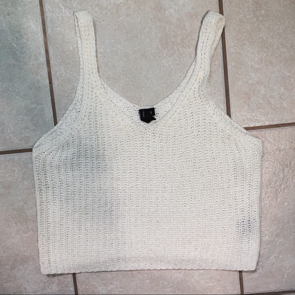 cropped crochet top